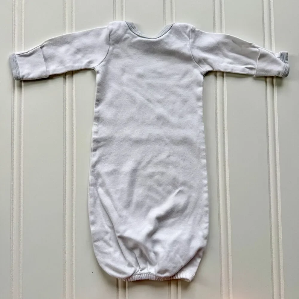 Set of 3 Luvable Friends Cotton Baby Sleeper Gowns | 0-6 Months Unisex